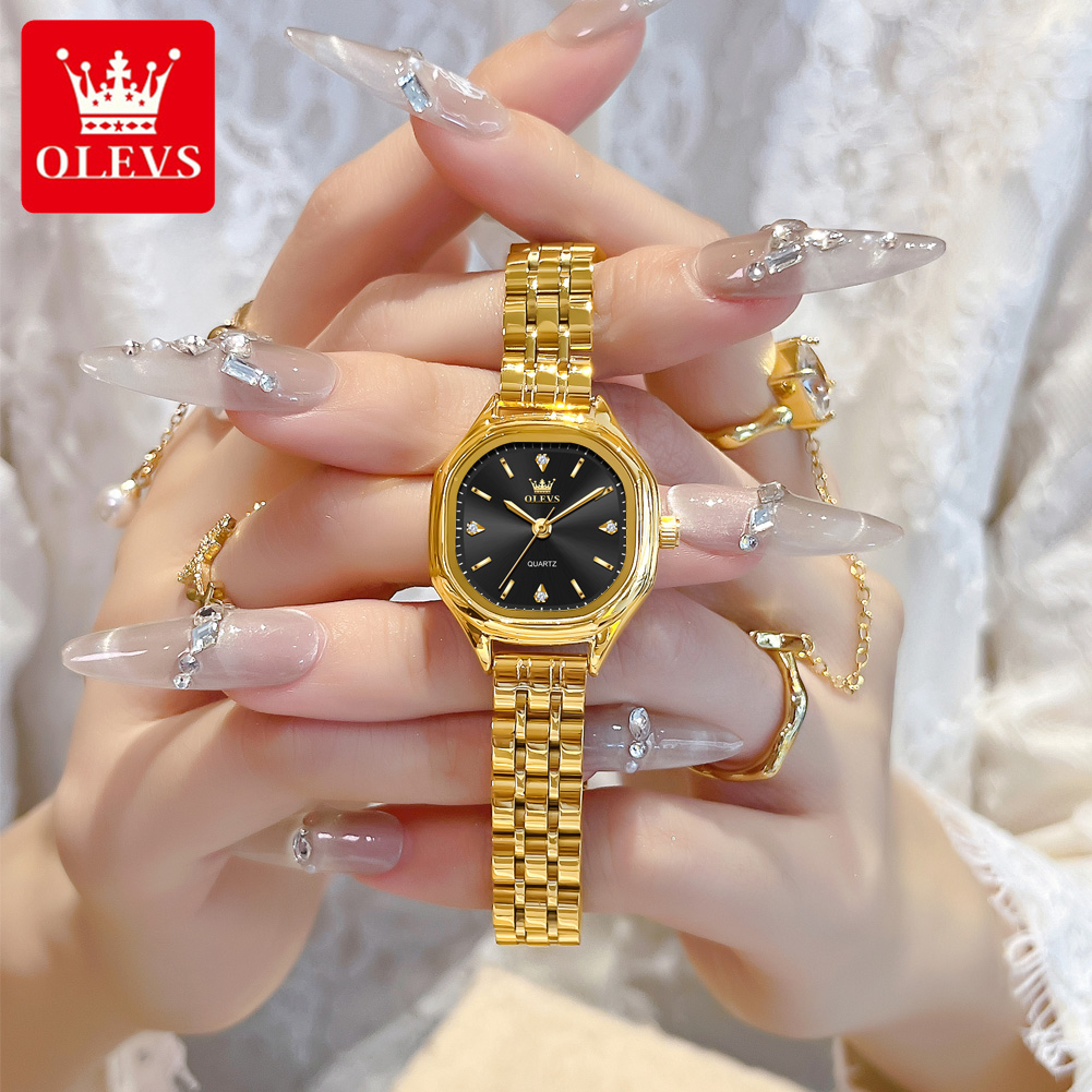 Men'S Fashion Box - Jam Tangan Wanita OLEVS 5888 Emas