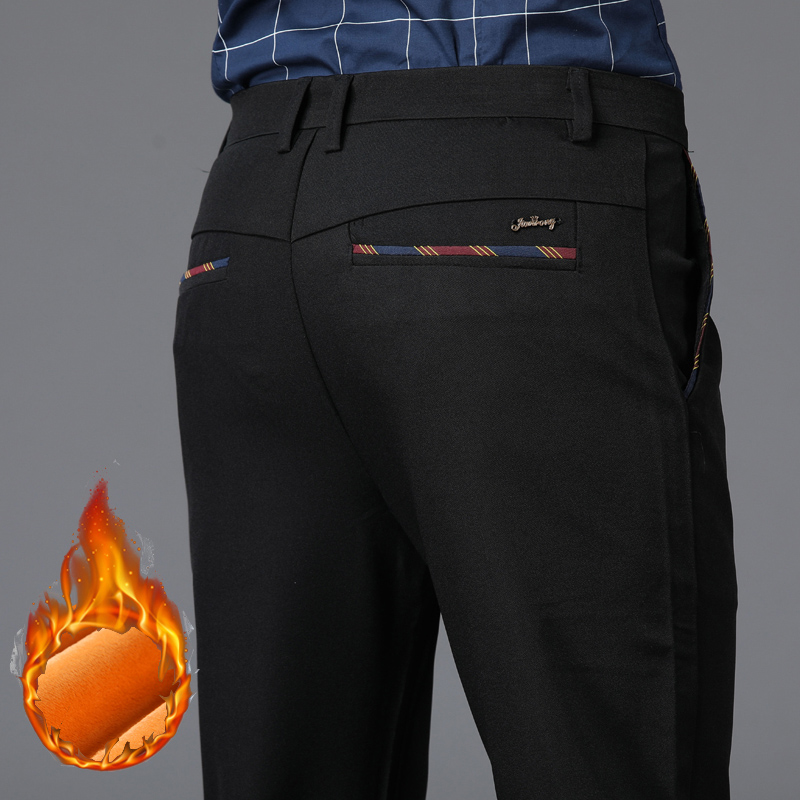 Formal Trouser Stretch - Celana setelan bisnis pria, pakaian bulu