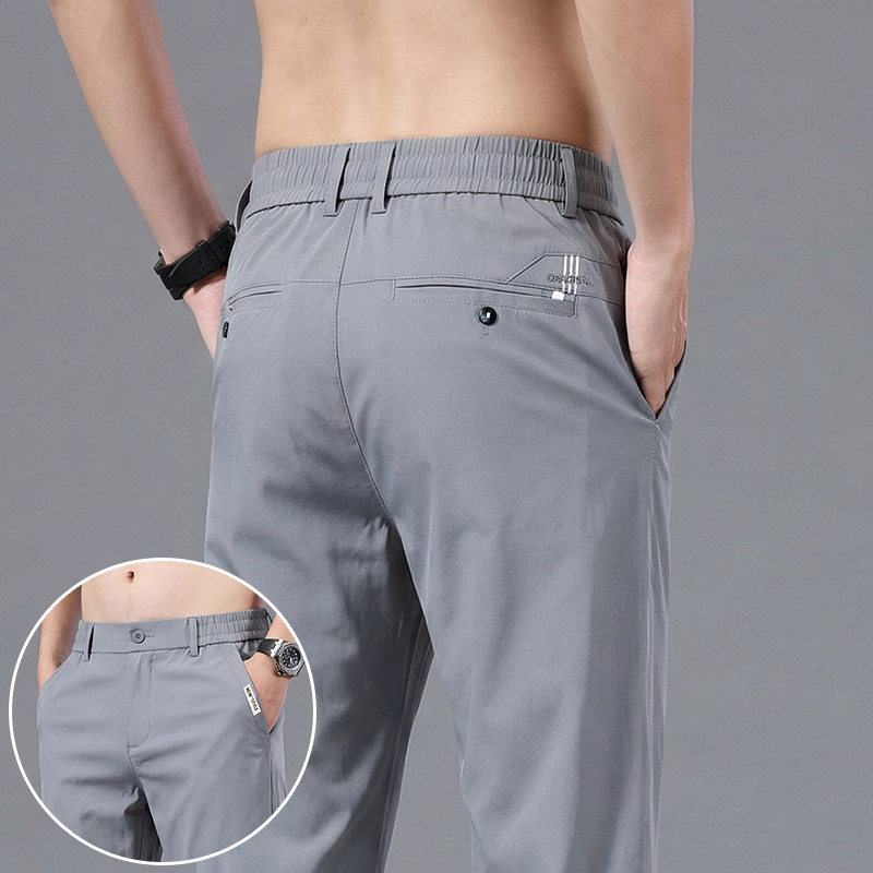 Formal Trouser Stretch - Celana Kasual Pria Bahan Sutra Es