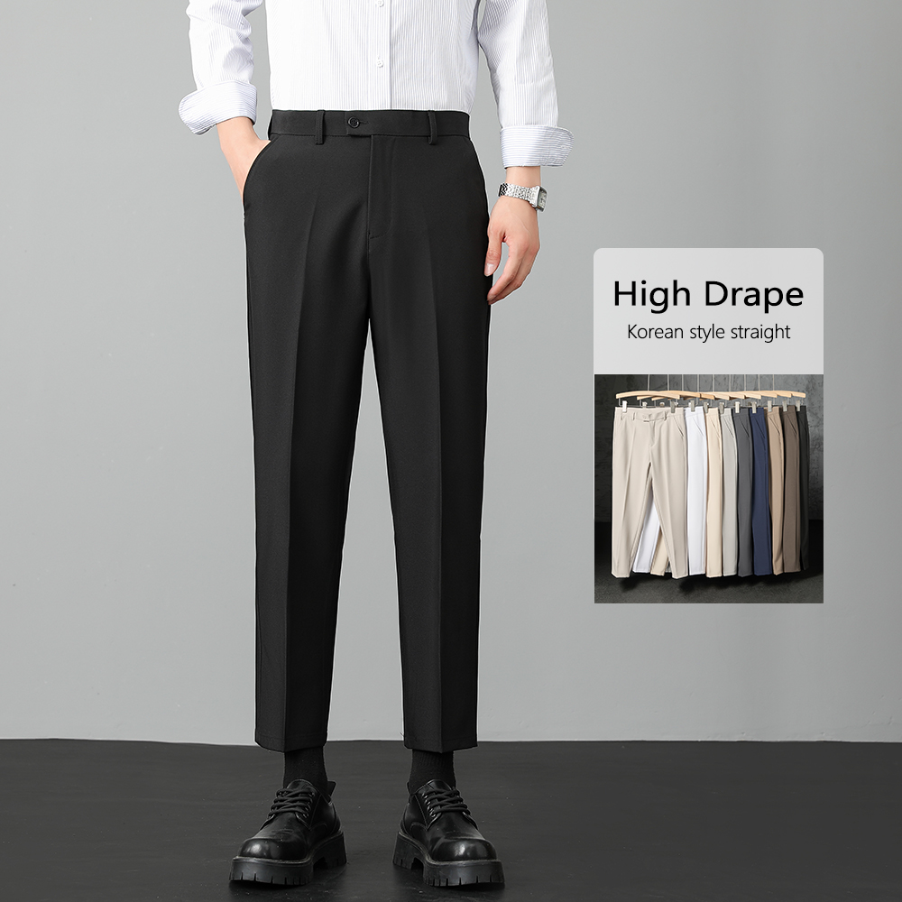 Formal Trouser Stretch - Celana Panjang Pria Stretch Straight Suit