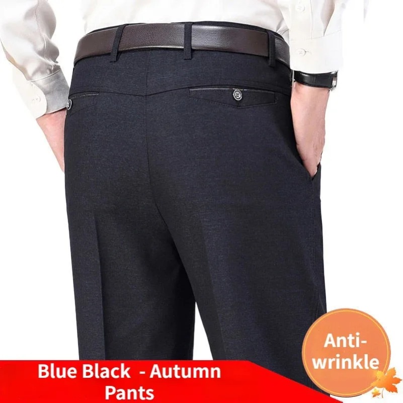 Formal Trouser Stretch - Celana panjang kasual tebal musim panas,