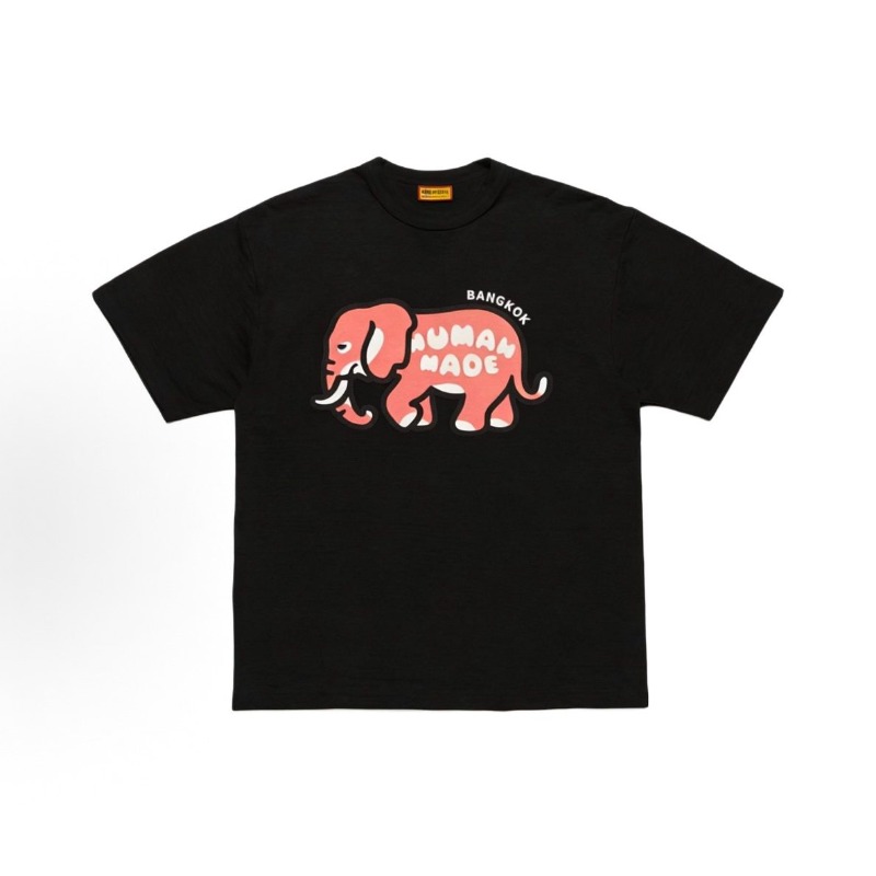 Mens Fashion Bangkok - Kaos Katun Slub Motif Gajah Buatan