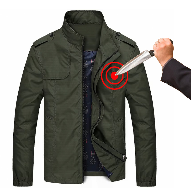 Mens Fashion Hacks - Jaket Bomber Pertahanan Diri Anti Tusuk