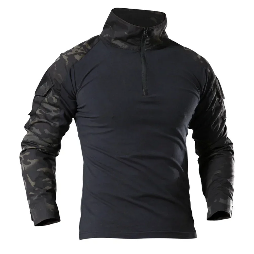 Military Shirt Men - Atasan Pria Lengan Panjang Kamuflase Taktis,