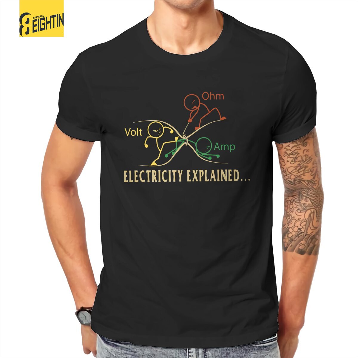 Men'S Fashion Explained - Listrik Menjelaskan Stik Science Kaus Pria