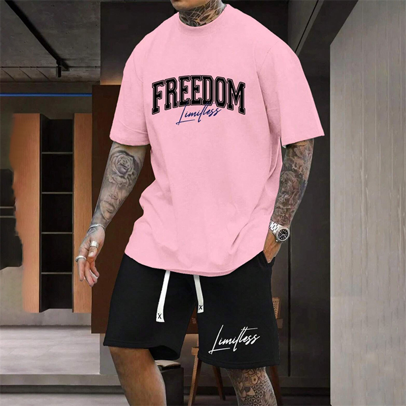 Mens Fashion Streetwear - Set Celana Pendek Pria Outdoor dengan