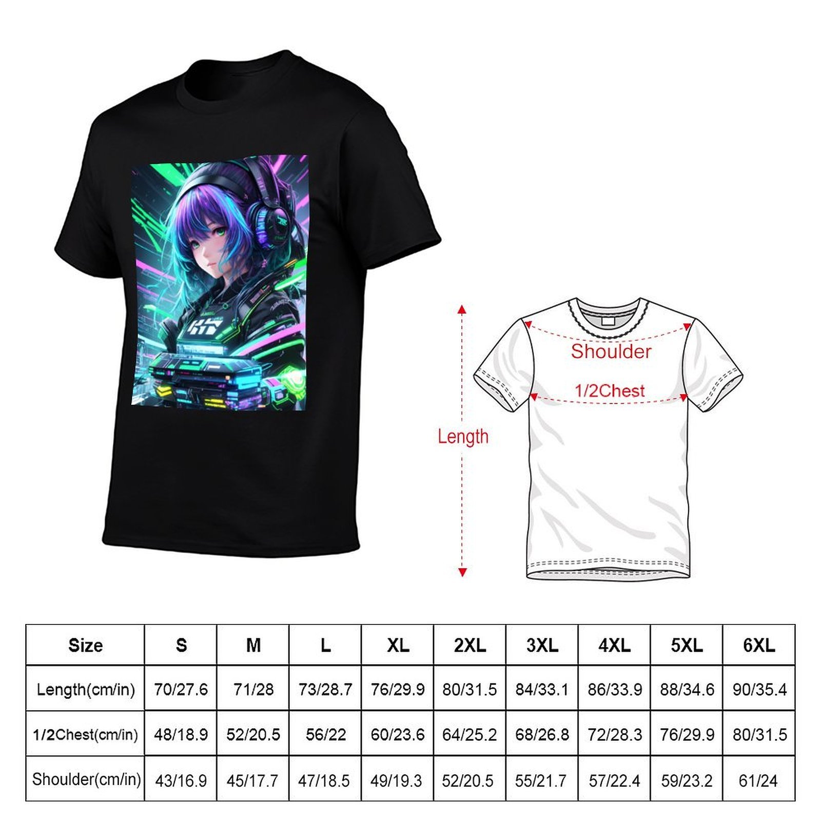 Hacker Girl - Kaus Cyberpunk H - Mens Fashion Hacks ulasan dan harga