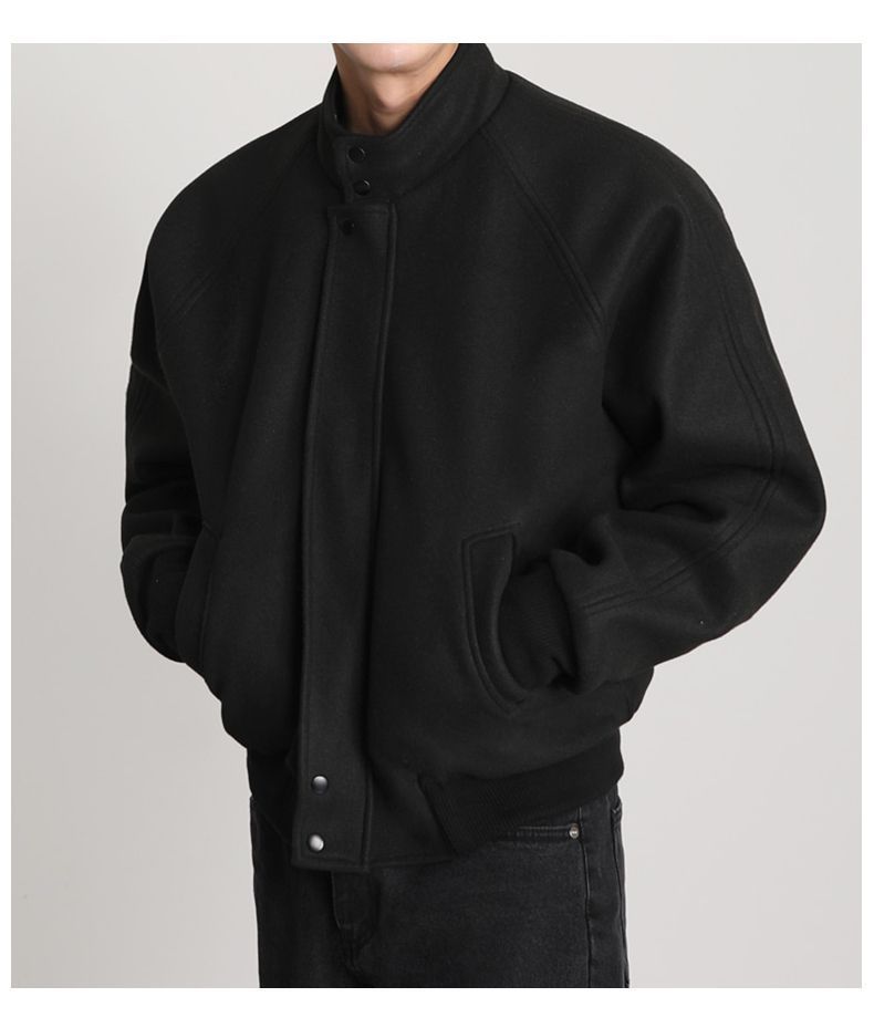Jaket Campuran Wol Pria Berkua - Mens Fashion Style Images ulasan dan harga