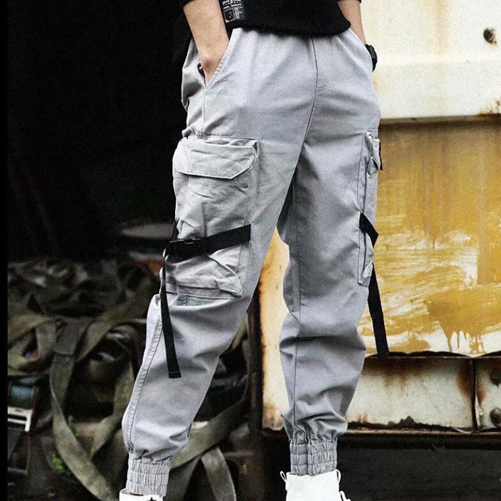 Celana Cargo Longgar Pria Stre - Cargo Jogger Pants ulasan dan harga