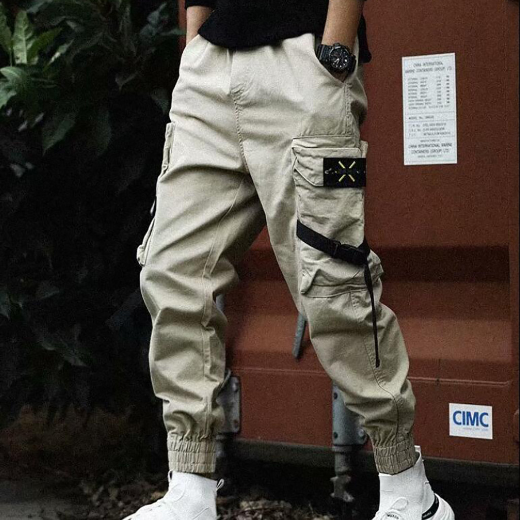 Celana Cargo Longgar Pria Stre - Cargo Jogger Pants ulasan dan harga