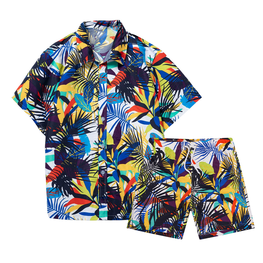 Setelan Kemeja Pria Motif Poho - Mens Fashion Streetwear ulasan dan harga
