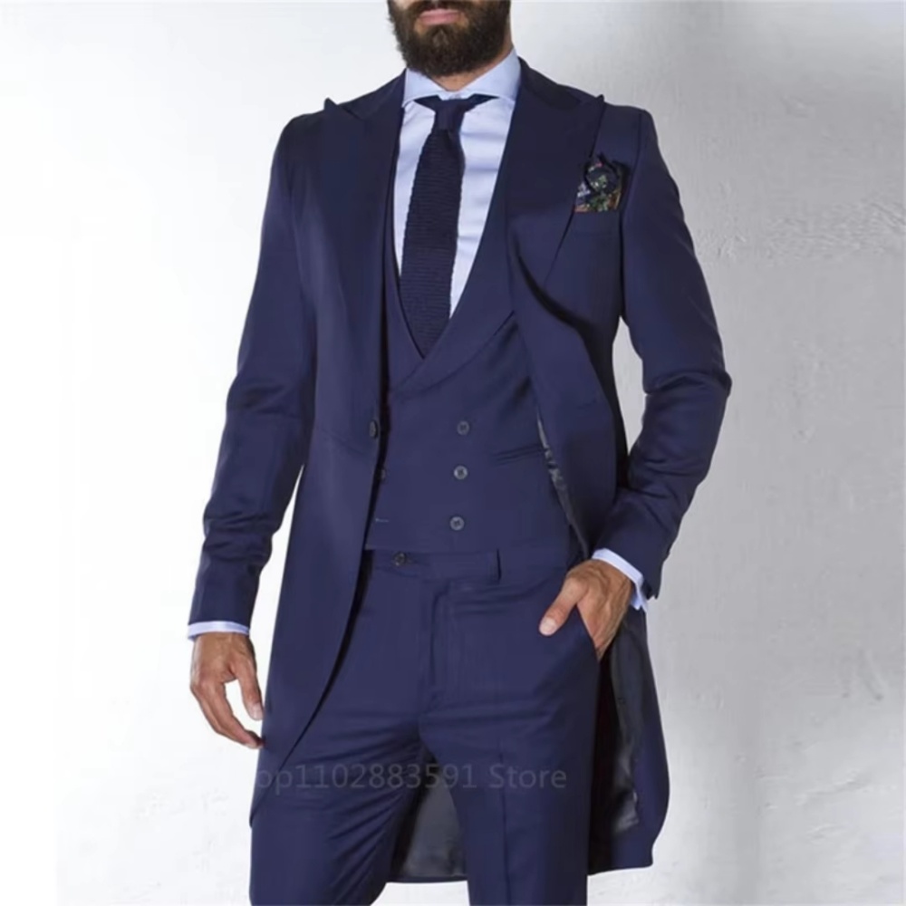 3 Potong Jas Tuxedo Pria Warna - Mens Fashion Trajes ulasan dan harga