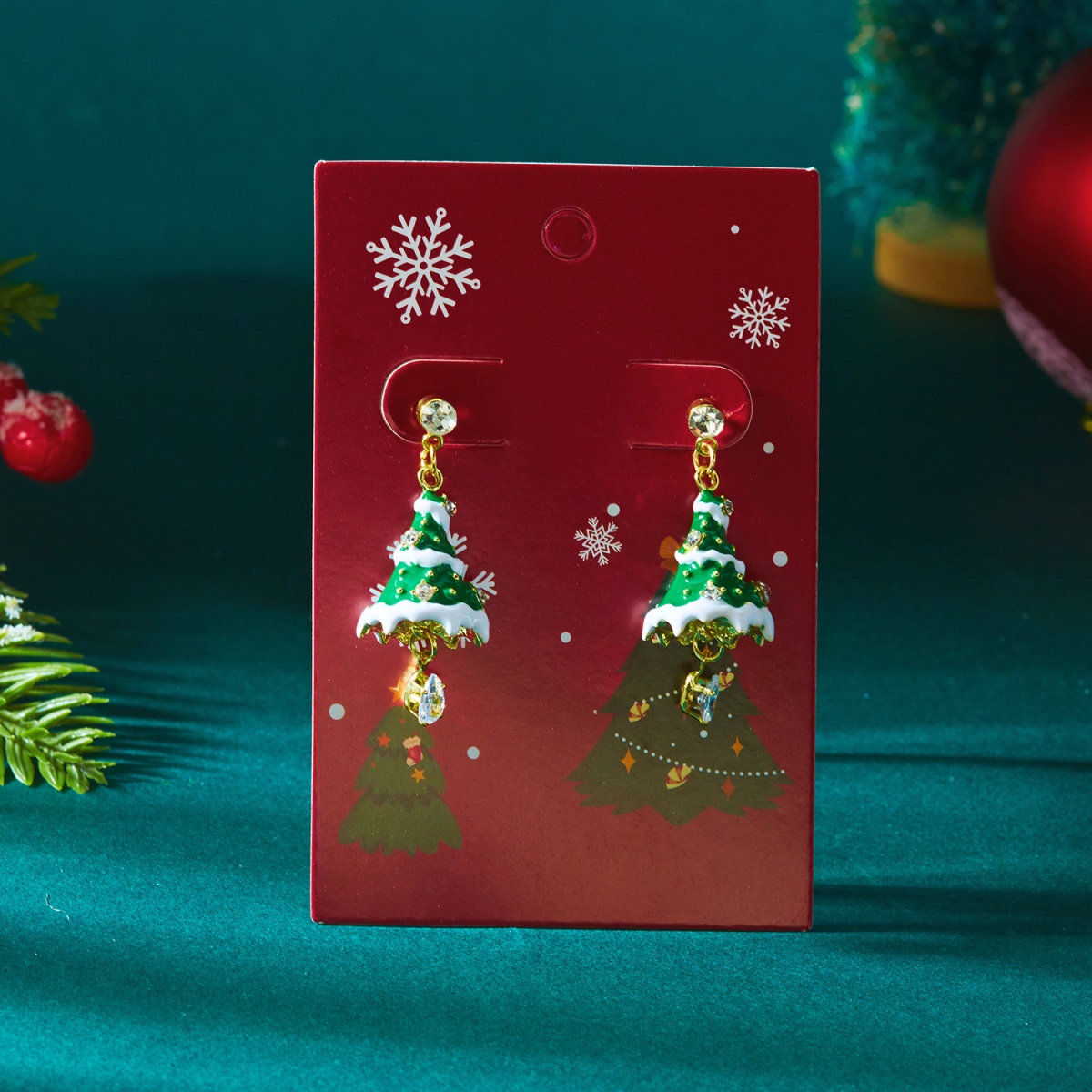 Anting-anting Natal Motif Salj - Men'S Fashion Xmas Party ulasan dan harga