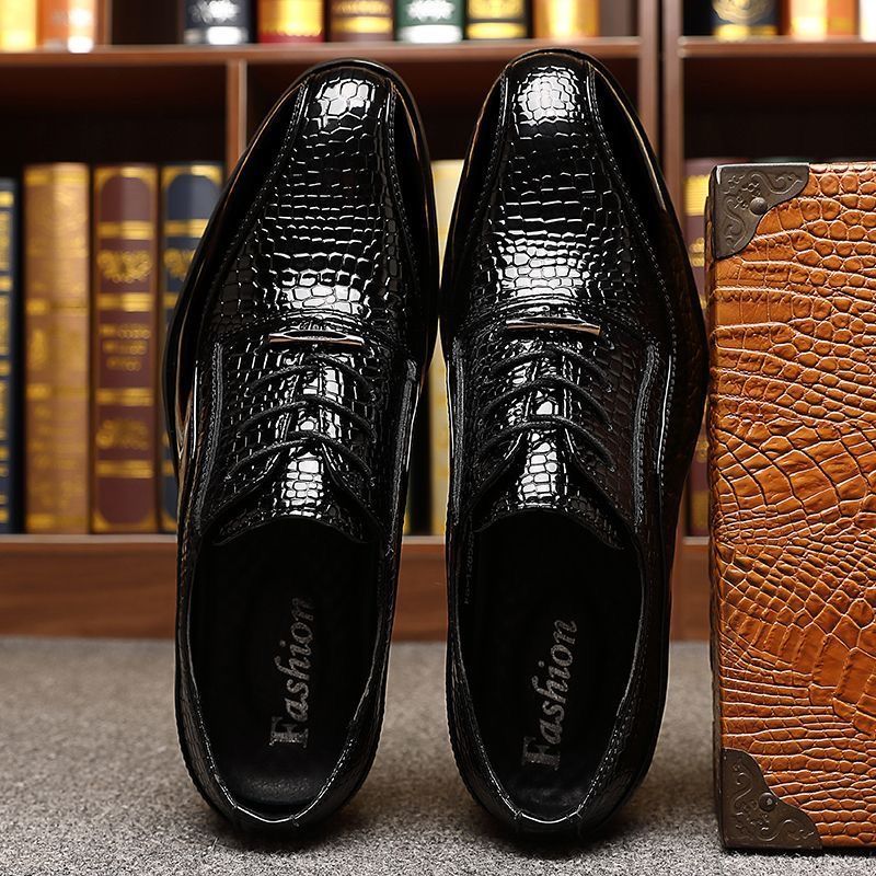 Sepatu Pria Kulit Paten Mengki - Men Fashion Korean Style ulasan dan harga
