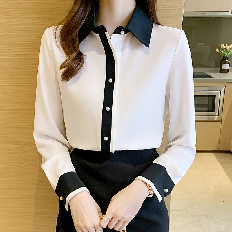 Kemeja Chiffon Putih untuk Wan - Men Fashion Korean Style ulasan dan harga