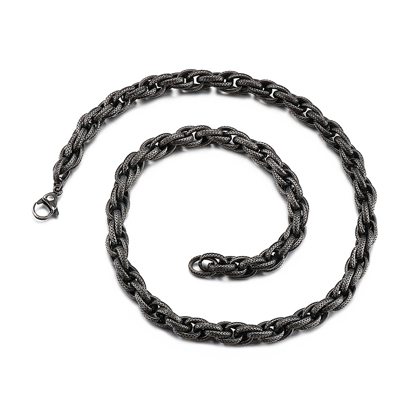 Kalung Rantai Putar Baja Tahan - Men'S Fashion Xmas Party ulasan dan harga