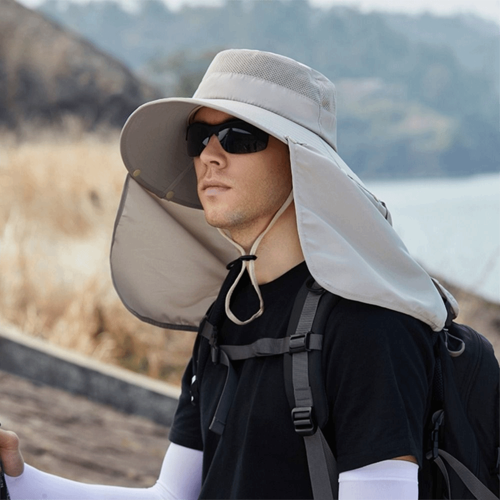 Topi Matahari Pria Bahan Kain  - Men'S Fashion With Hat ulasan dan harga