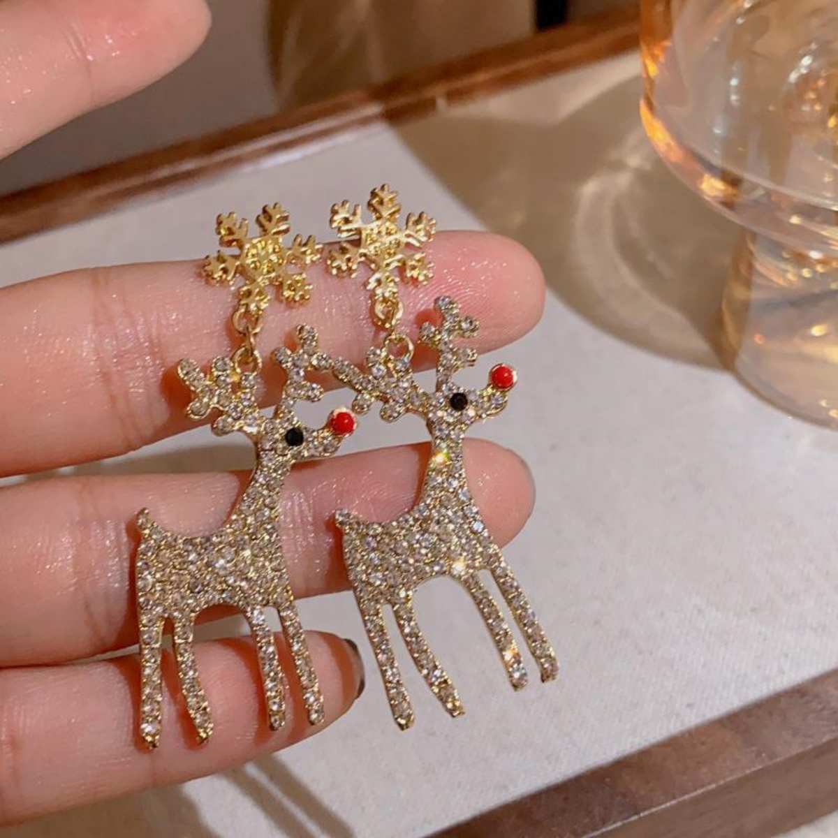 Anting-anting Natal Bentuk Rus - Men'S Fashion Xmas Party ulasan dan harga