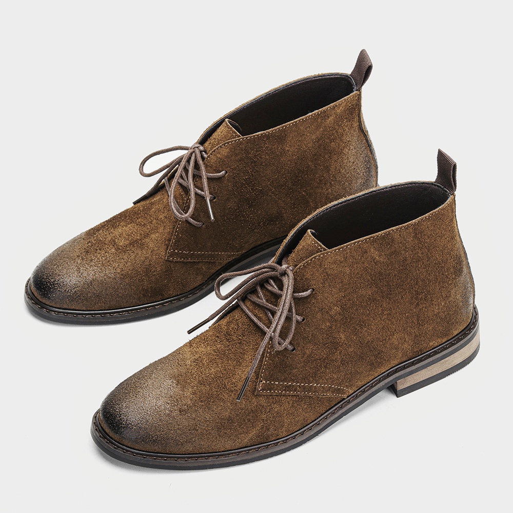 Sepatu Bot Kulit Retro Nyaman  - Men'S Fashion Looks ulasan dan harga