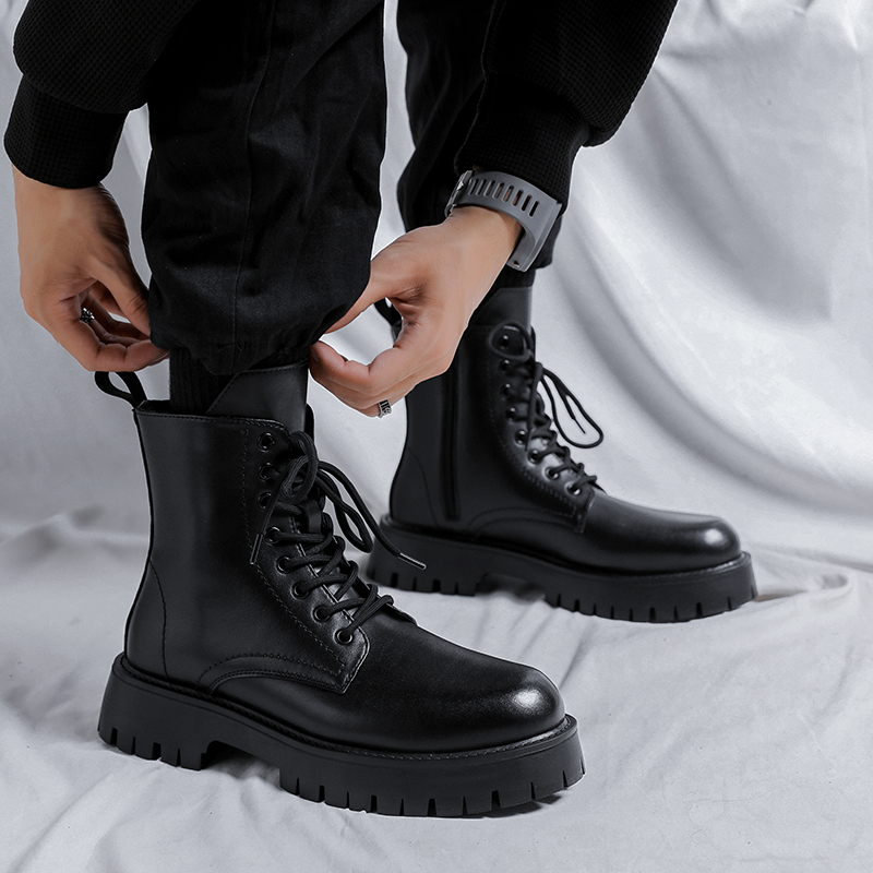 Sepatu Bot Kulit Asli Pria Mew - Men'S Fashion Looks ulasan dan harga