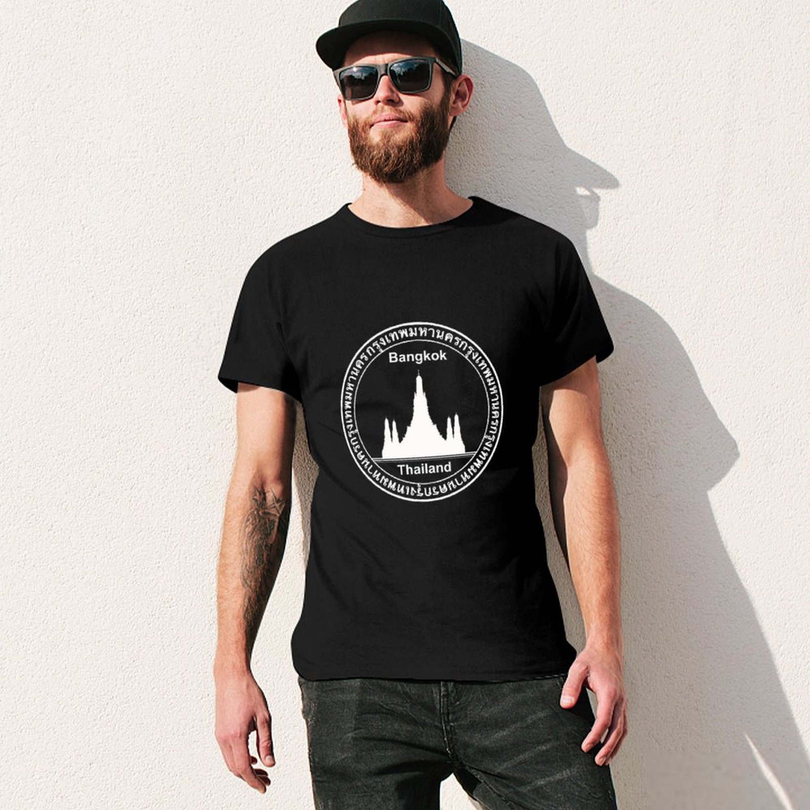 Kaos Perjalanan dengan Cap Pas - Mens Fashion Bangkok ulasan dan harga