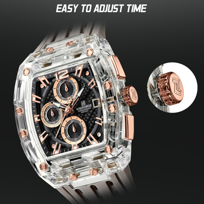 Jam Tangan Pria NAVIFORCE Chro - Men'S Fashion Box ulasan dan harga