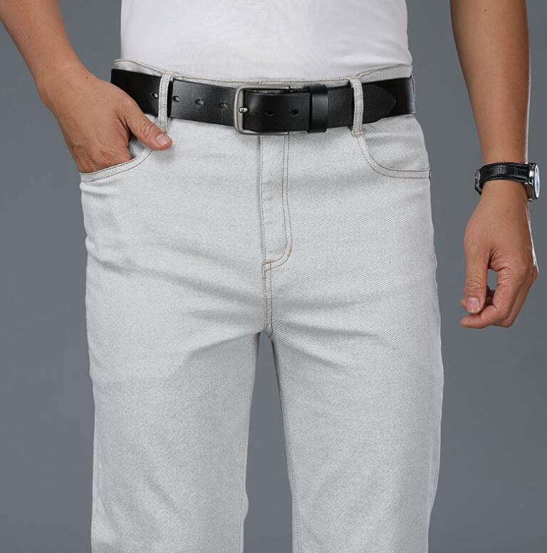Celana jins Denim krem longgar - Men'S Fashion Jeans And Boots ulasan dan harga