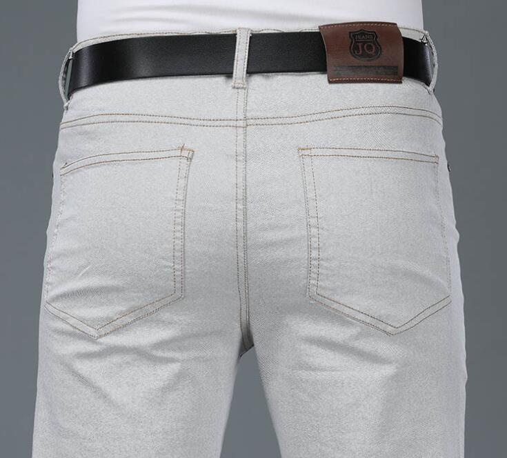 Celana jins Denim krem longgar - Men'S Fashion Jeans And Boots ulasan dan harga