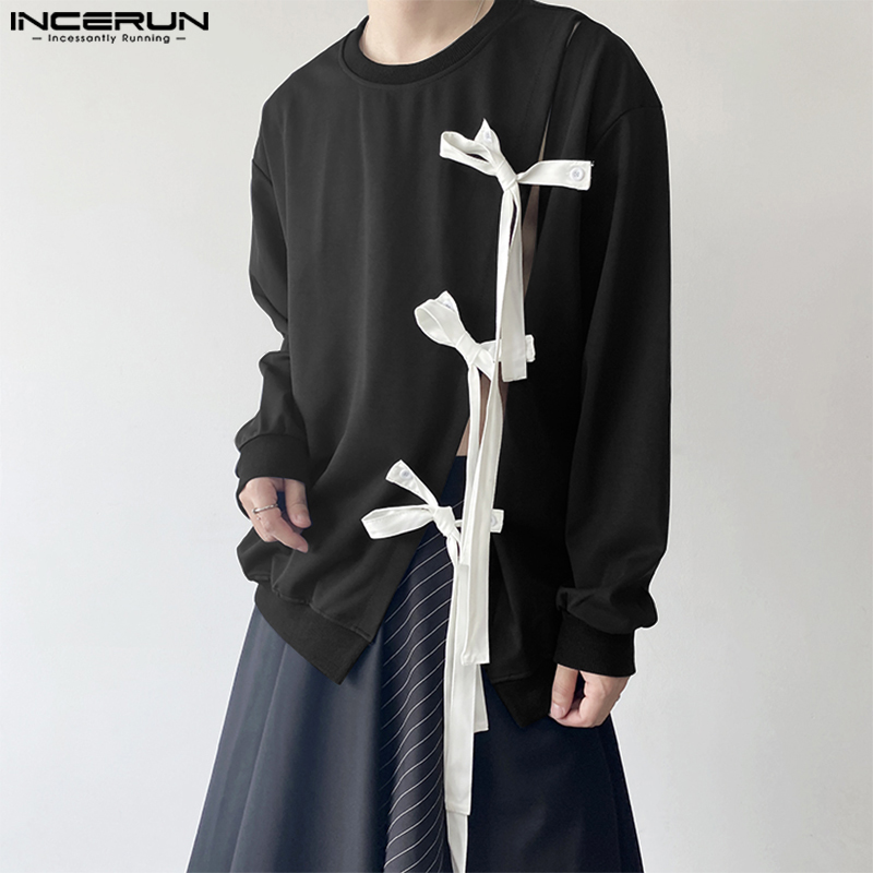 INCERUN Sweater jalanan lengan - Men Fashion Korean Style ulasan dan harga