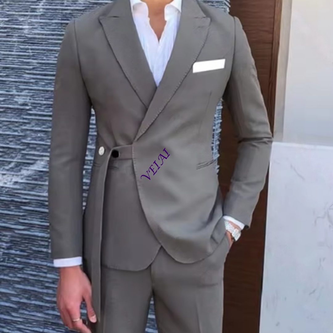 Setelan Jas Pria 2-Potong Kust - Mens Fashion Trajes ulasan dan harga
