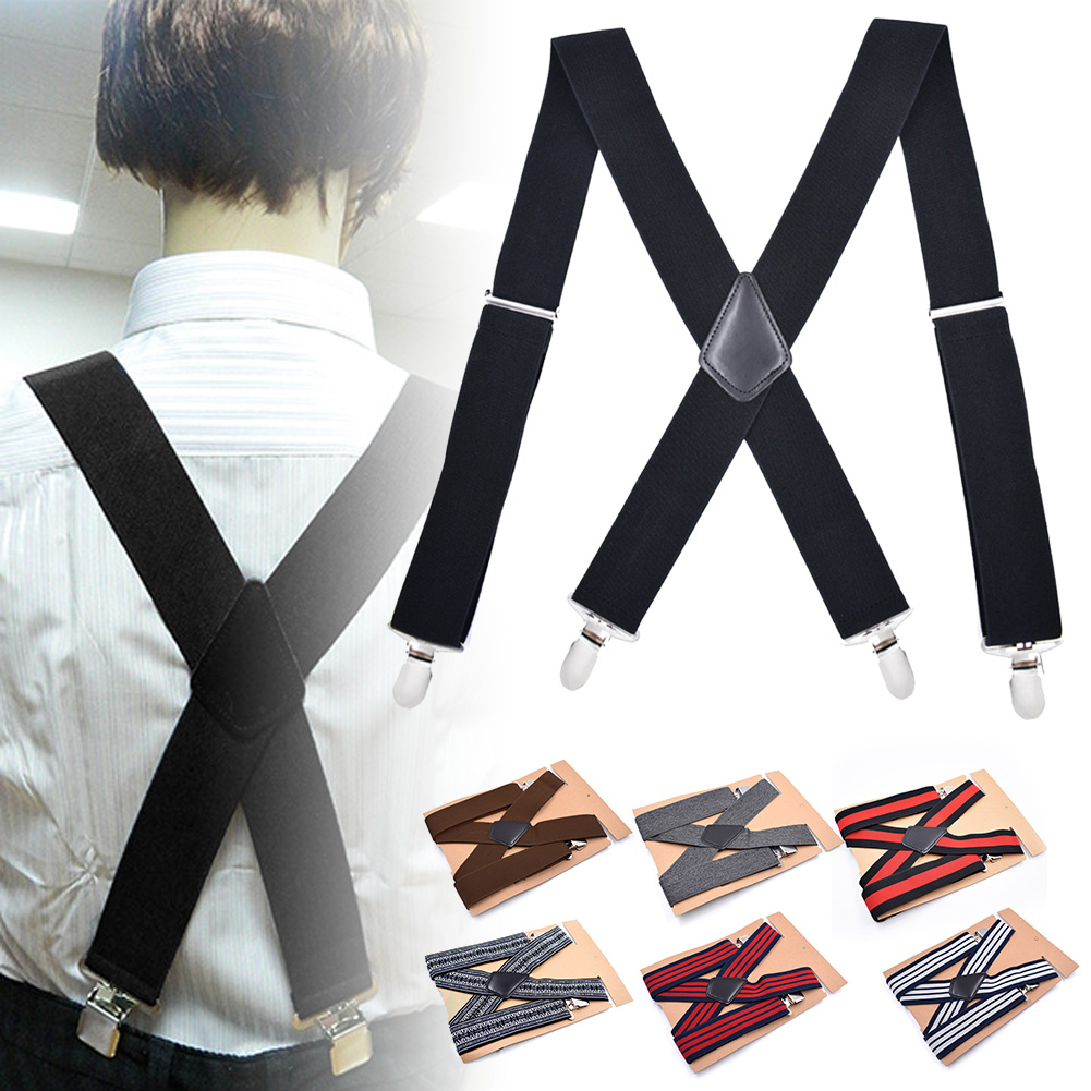 Celana Suspender Pria, kawat S - Suspenders Clip Men ulasan dan harga