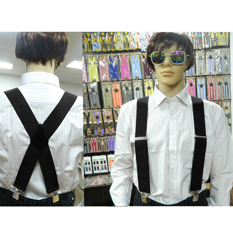 Celana Suspender Pria, kawat S - Suspenders Clip Men ulasan dan harga