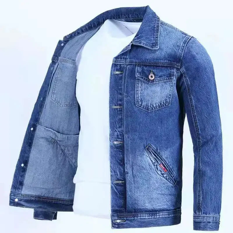 GELITAYIN Mantel Jeans Pria Ka - Men'S Fashion Light Jacket ulasan dan harga