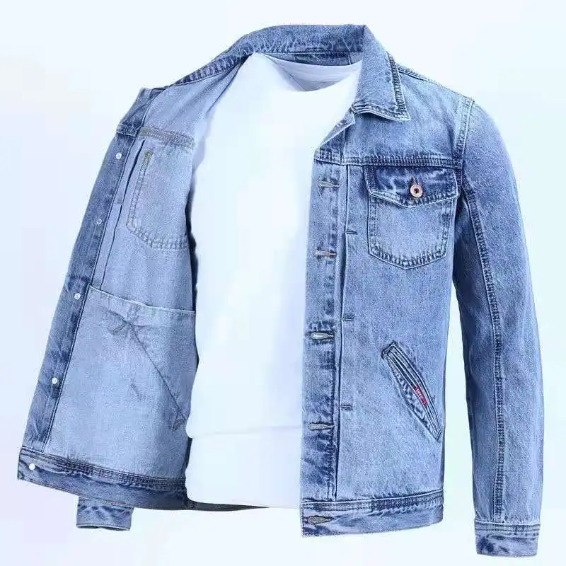 GELITAYIN Mantel Jeans Pria Ka - Men'S Fashion Light Jacket ulasan dan harga
