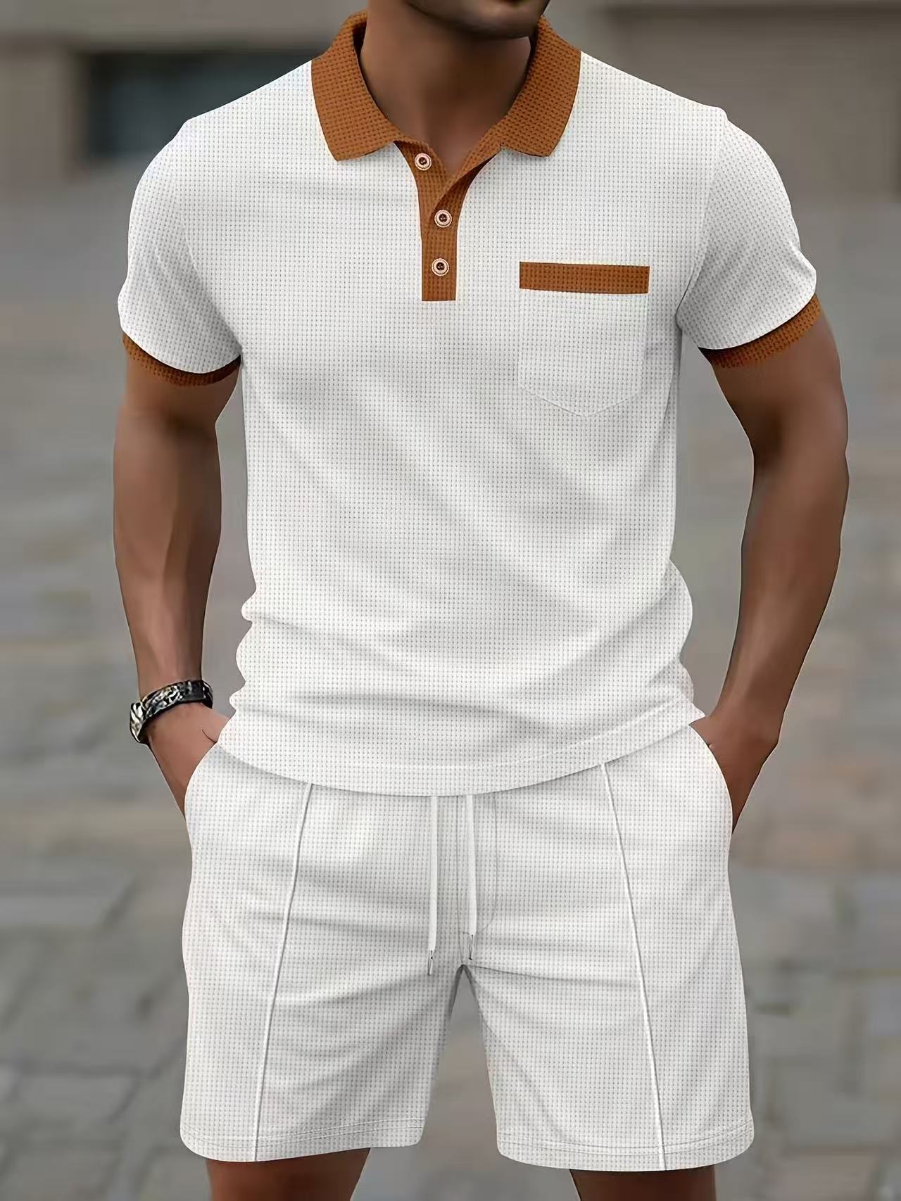 Setelan kaos polo lengan pende - Men'S Fashion Videos ulasan dan harga