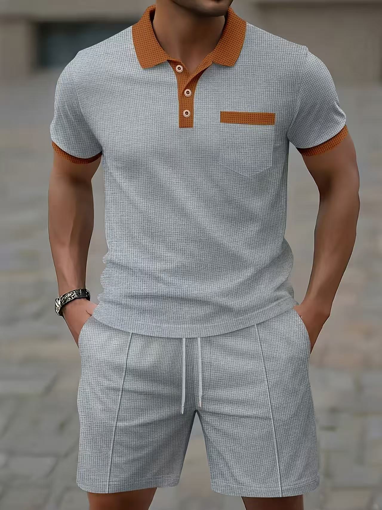 Setelan kaos polo lengan pende - Men'S Fashion Videos ulasan dan harga