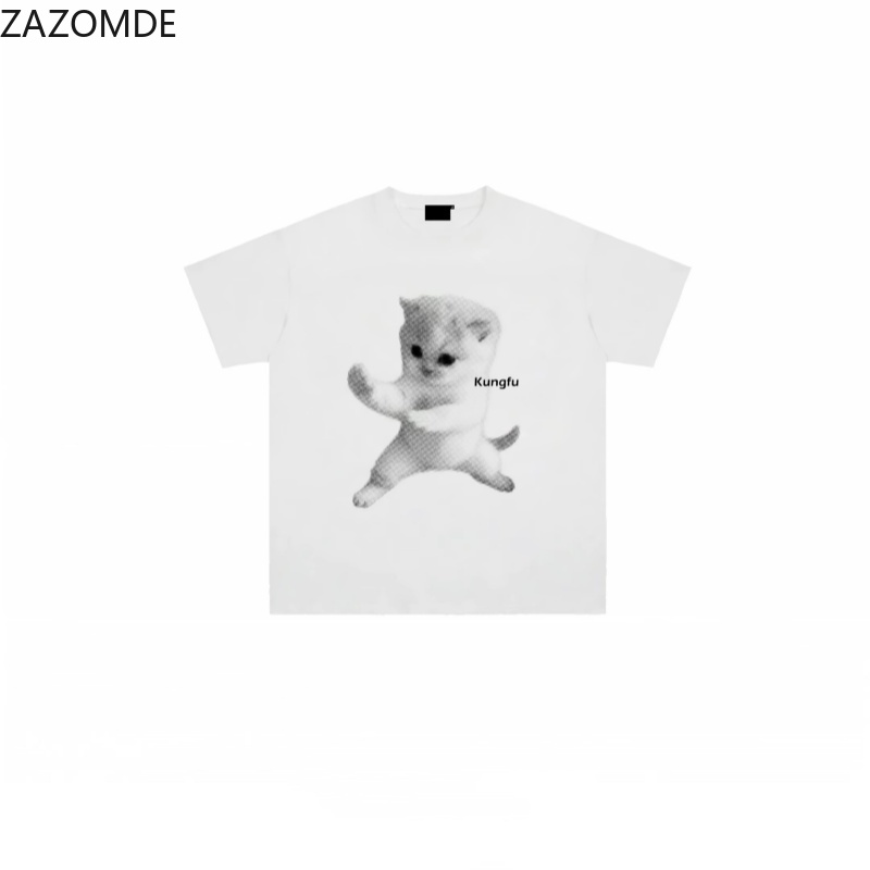ZAZOMDE Ins Kaos Grafis Slogan - Mens Fashion Style Images ulasan dan harga