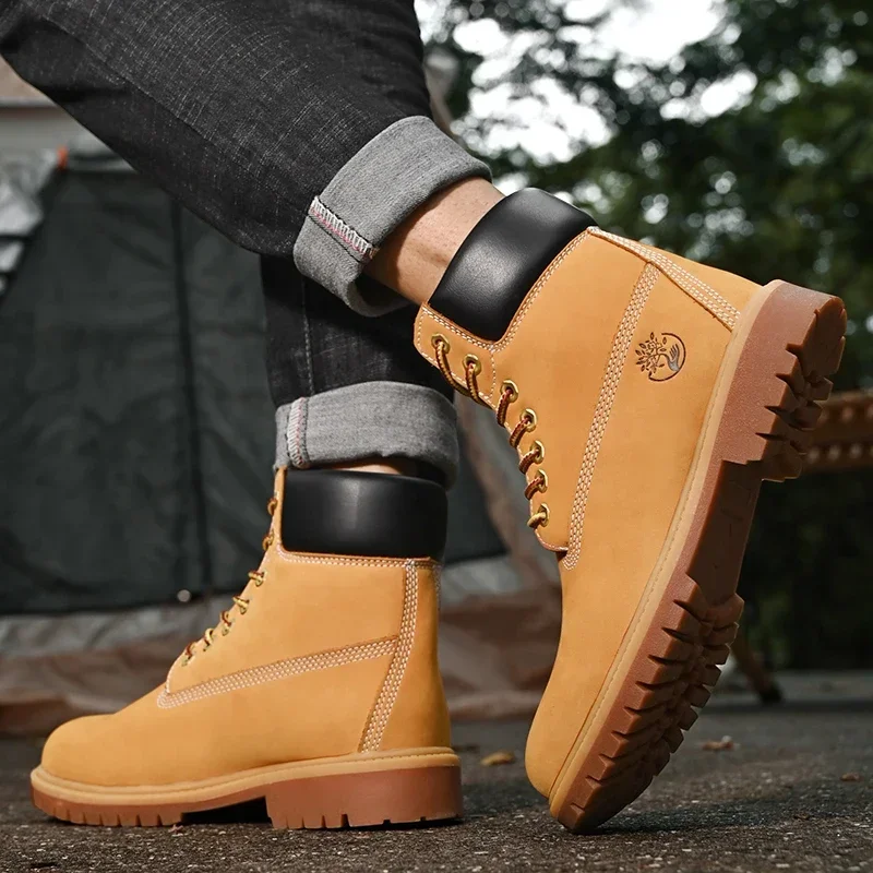 Sepatu Boots Pria High Top Ber - Men'S Fashion Videos ulasan dan harga