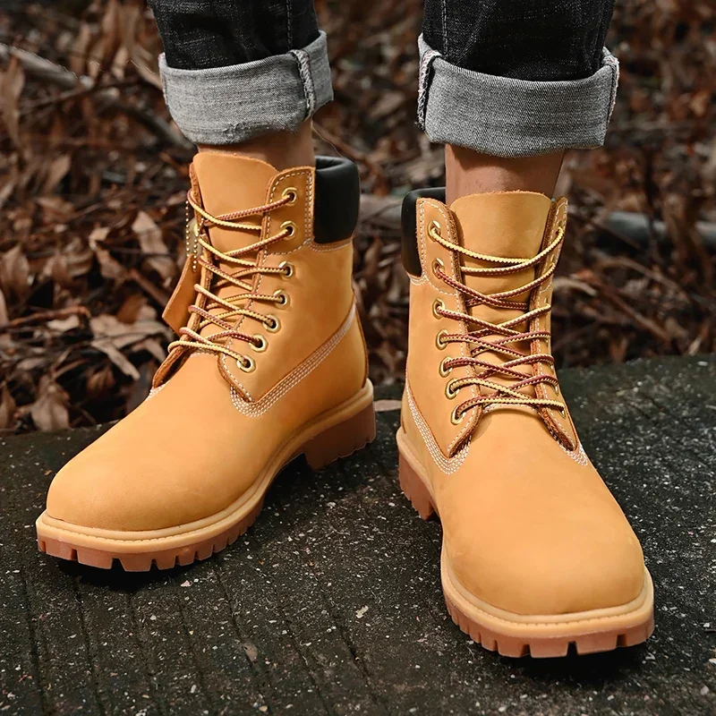 Sepatu Boots Pria High Top Ber - Men'S Fashion Videos ulasan dan harga