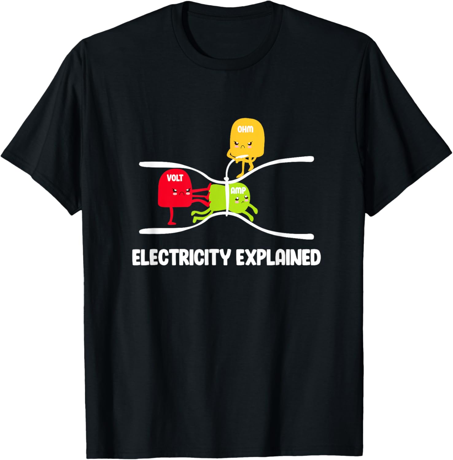 Kaus Grafis Lucu Electricity E - Men'S Fashion Explained ulasan dan harga