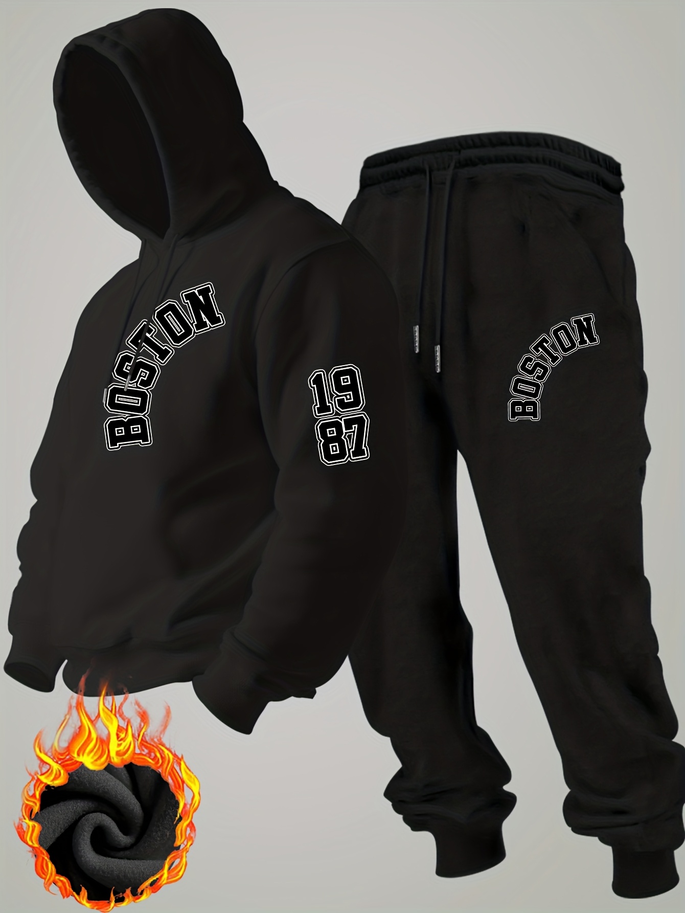 2026 Setelan Hoodie Fleece Mus - Mens Fashion Streetwear ulasan dan harga