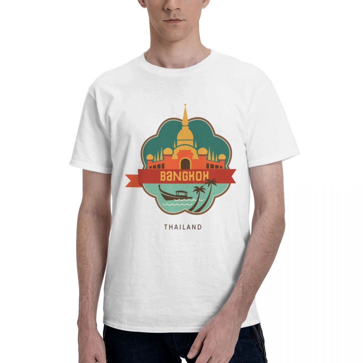 Kaus kasual Unisex Pria Wanita - Mens Fashion Bangkok ulasan dan harga