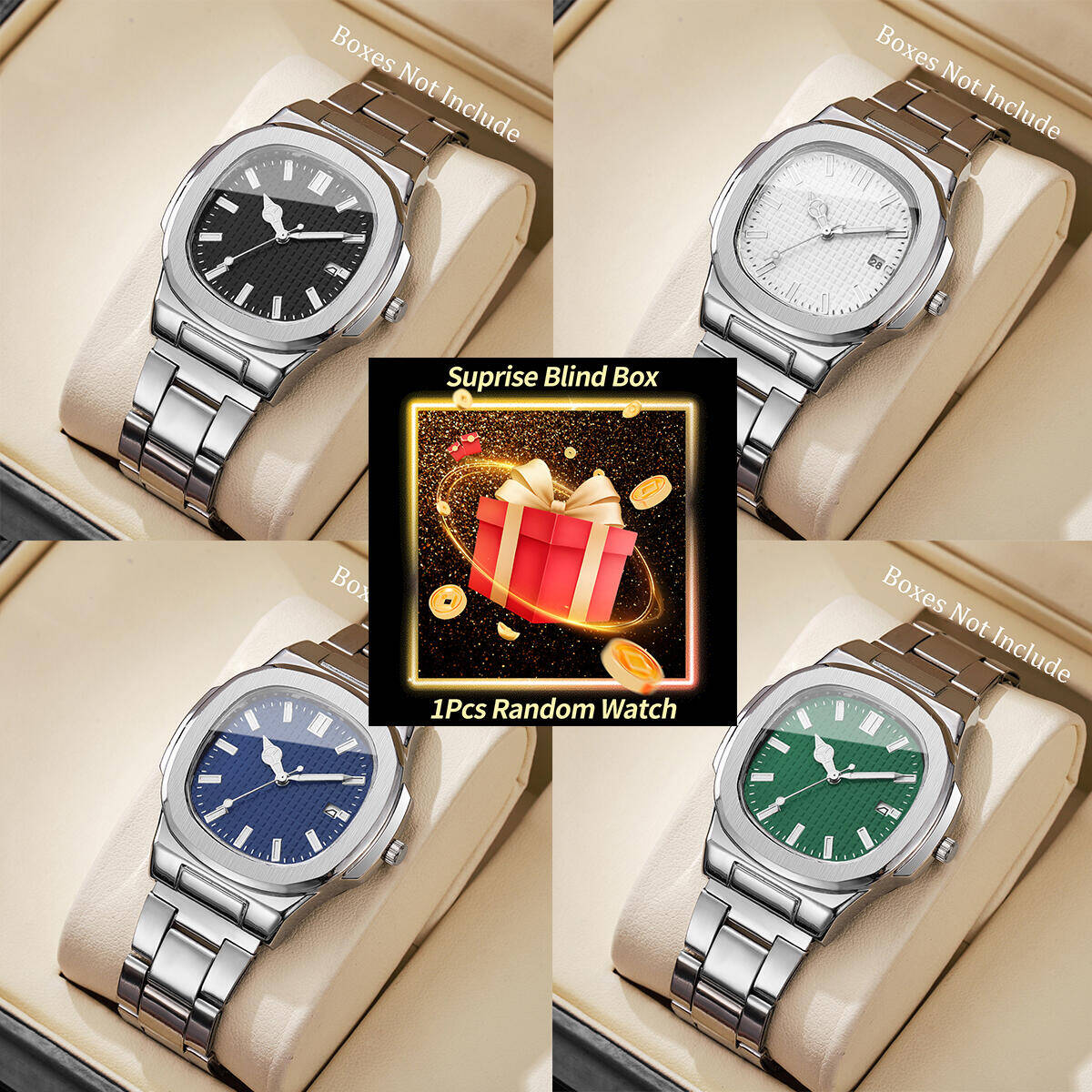 1 Buah Jam Tangan Misteri Keju - Men'S Fashion Box ulasan dan harga
